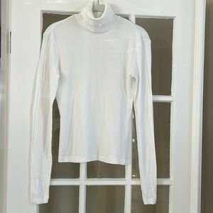 & Other Stories Cream Turtleneck Top